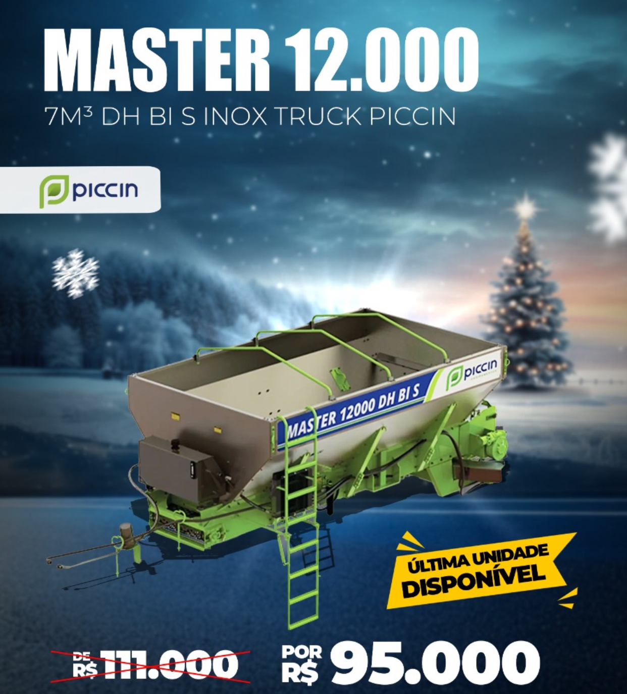 Distribuidor de calcareo MP Agro e Piccin